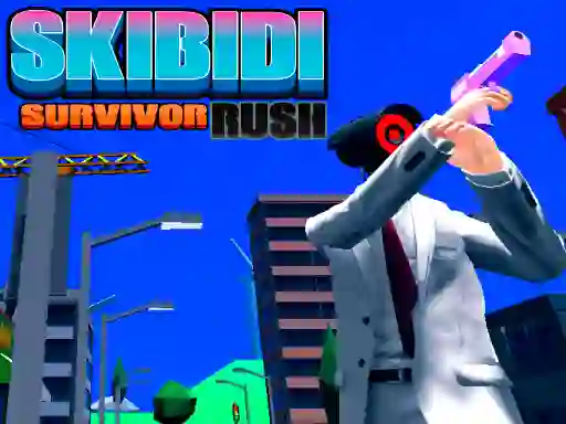 Гульня Skibidi Survivor Rush онлайн