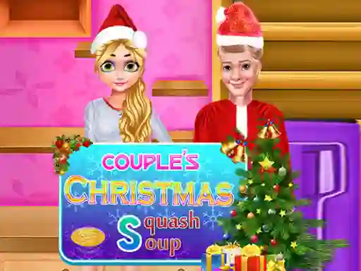 Гульня Couple Christmas Squash Soup онлайн