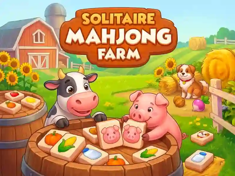 Гульня Solitaire Mahjong Farm онлайн