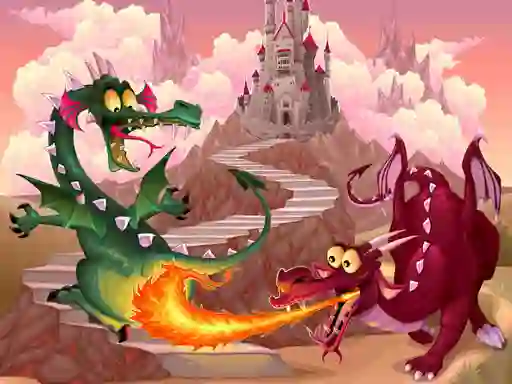 Гульня Fairy Tale Dragons Memory онлайн