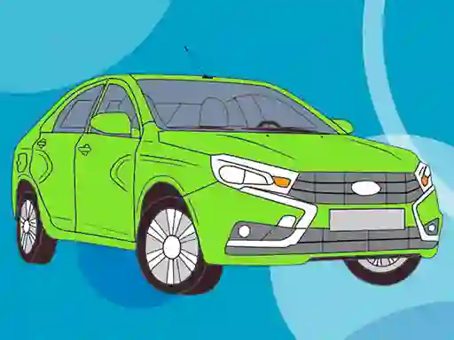 Гульня Russian Cars Coloring Book онлайн