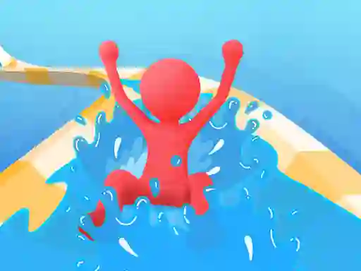 Гульня Waterpark Slide Race онлайн