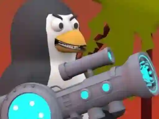 Гульня Penguin Battle онлайн
