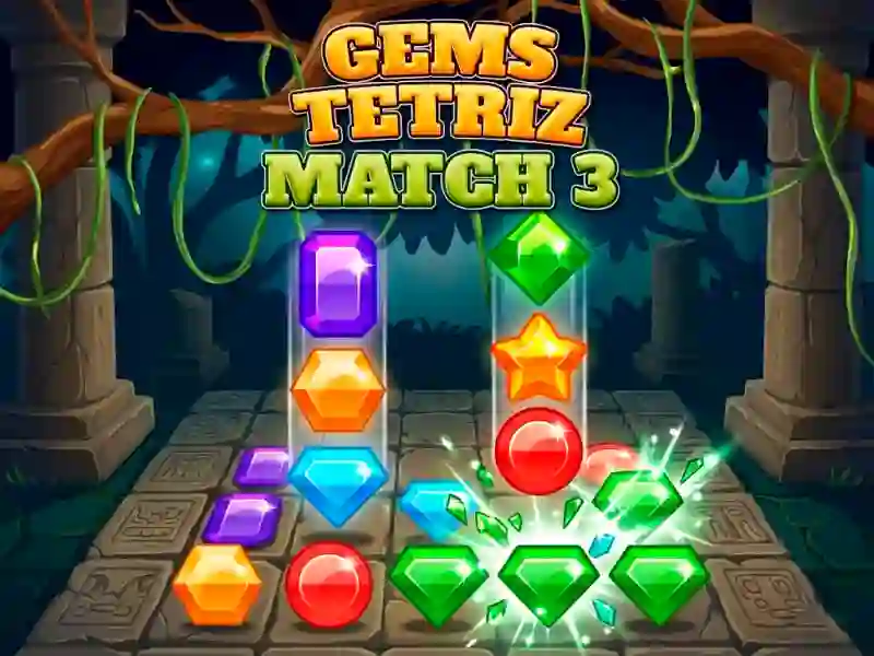 Гульня Gems Tetriz Match 3 онлайн