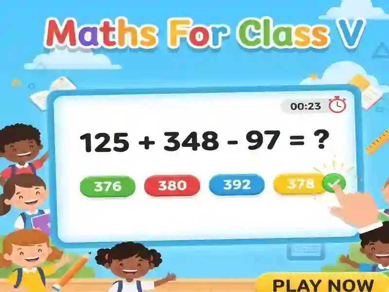 Гульня Maths For Class V онлайн