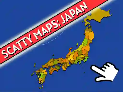 Гульня Scatty Maps Japan онлайн
