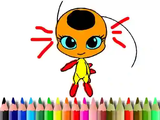 Гульня Back To School: Dotted Girl Coloring онлайн
