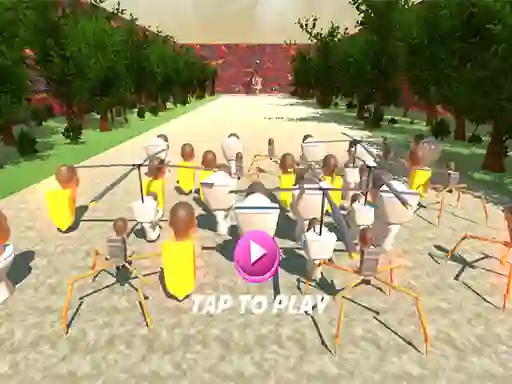 Гульня SQUID TOILET 3D онлайн