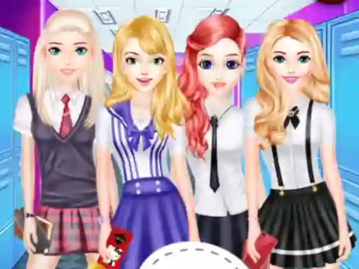 Гульня Girls School Fashion онлайн