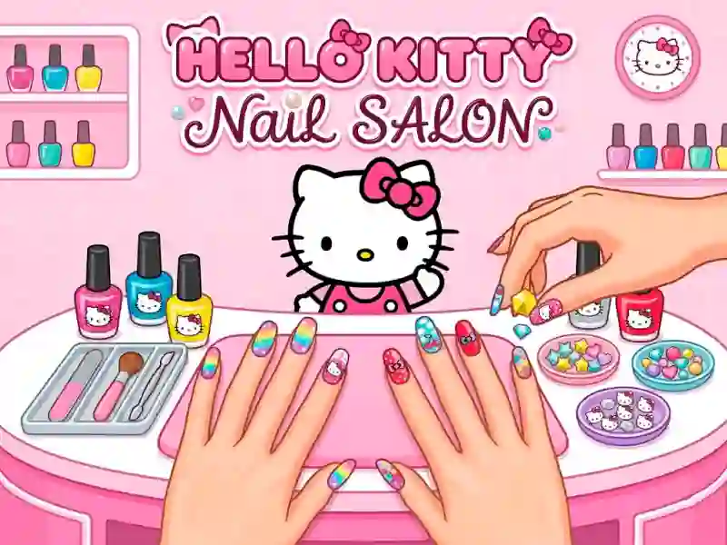 Гульня Hello Kitty Nail Salon онлайн