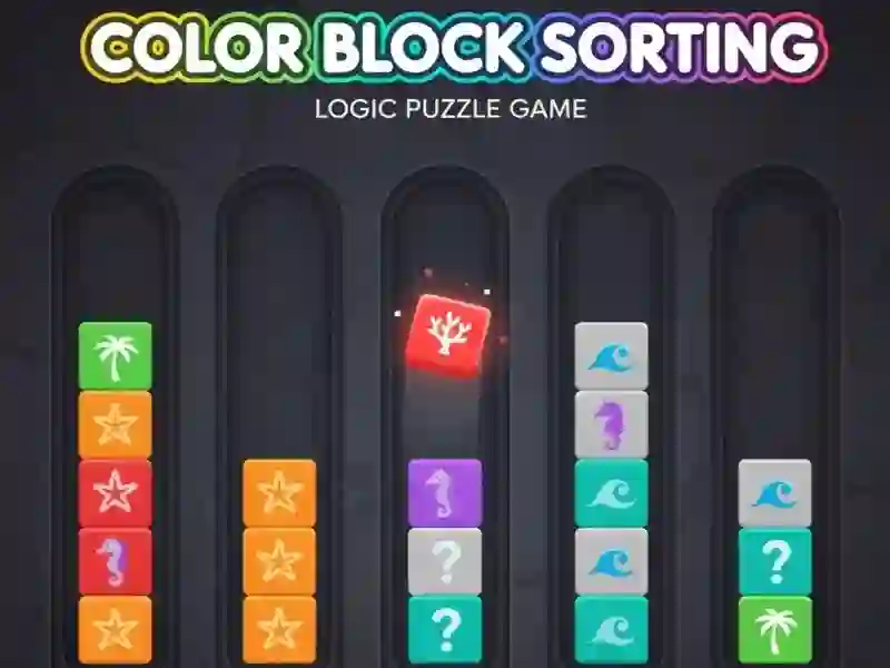Гульня Color Block Sorting онлайн