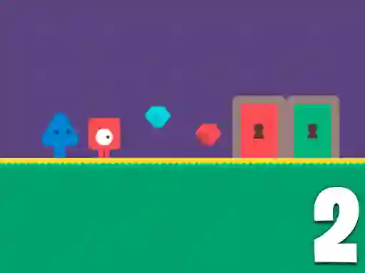 Гульня Red and Blue Adventure 2 онлайн