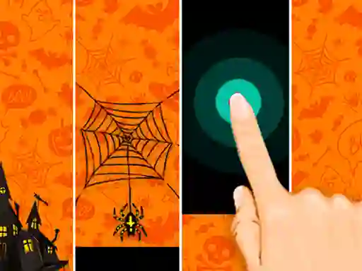 Гульня Halloween Magic Tiles онлайн