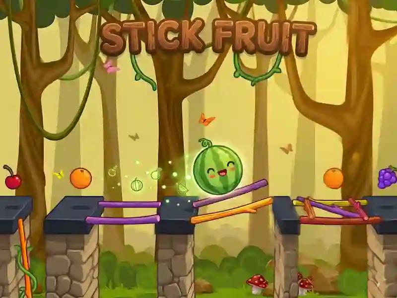 Гульня Stick Fruit онлайн