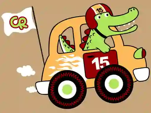 Гульня Fast Racing Cars Coloring онлайн