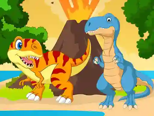 Гульня Dino Jigsaw онлайн