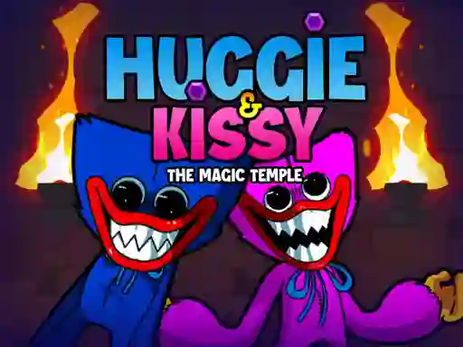 Гульня Huggie & Kissy The Magic Temple онлайн