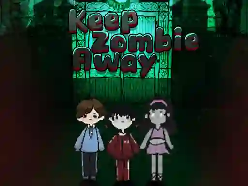 Гульня Keep Zombie Away онлайн