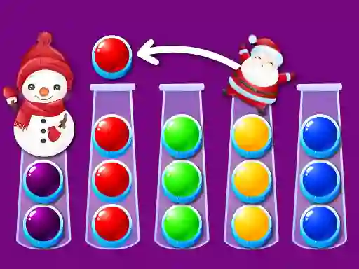 Гульня Ball Sort Xmas онлайн