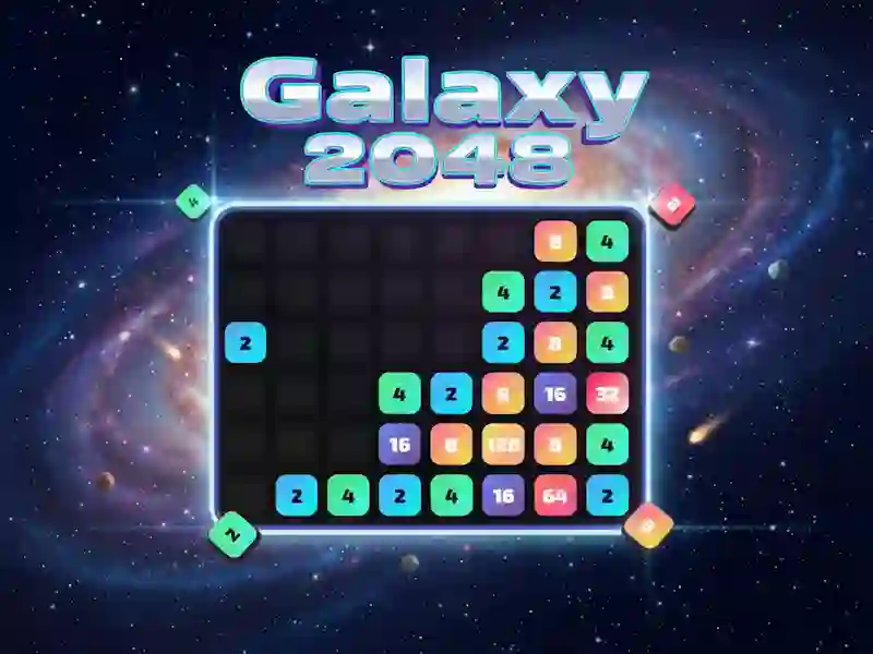 Гульня Galaxy 2048 онлайн