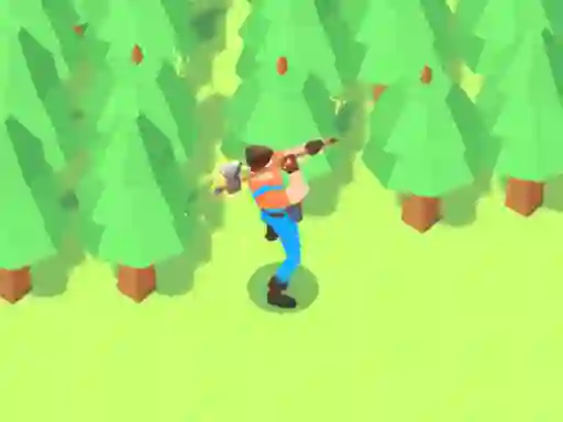 Гульня Idle Lumberjack 3D онлайн