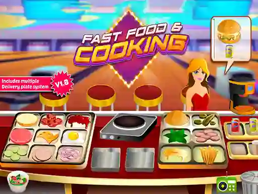 Гульня Fast Food & Cooking онлайн