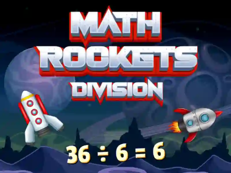Гульня Math Rockets Division онлайн
