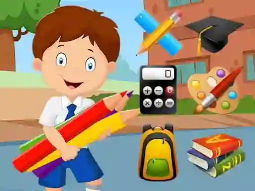 Гульня School Match 3 онлайн