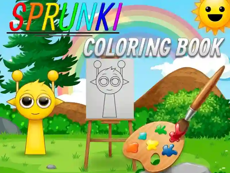 Гульня Sprunki Coloring Book онлайн