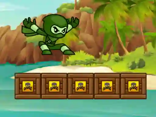 Гульня Green Ninja Run онлайн