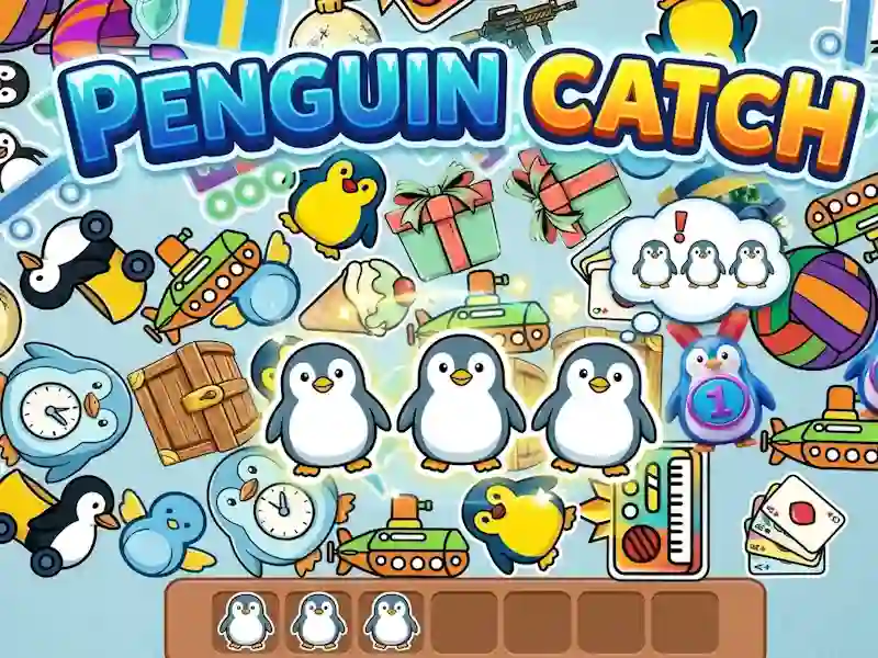 Гульня Penguin catch онлайн