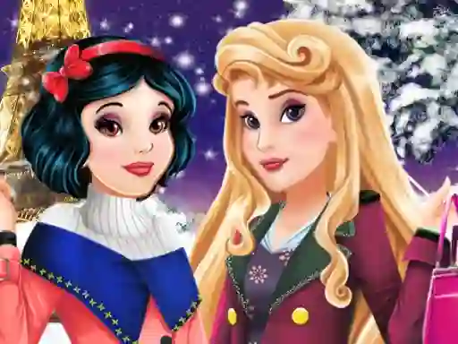 Гульня Aurora and Snow White Winter Fashion онлайн