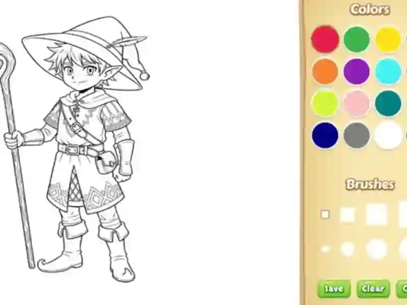 Гульня Elf Coloring Book онлайн