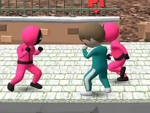 Гульня Squid Game Multiplayer Fighting онлайн