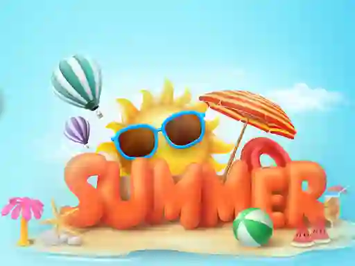 Гульня Happy summer jigsaw puzzle онлайн