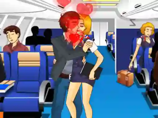 Гульня Air Hostess Kissing онлайн