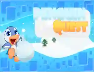 Гульня Penguin quest онлайн