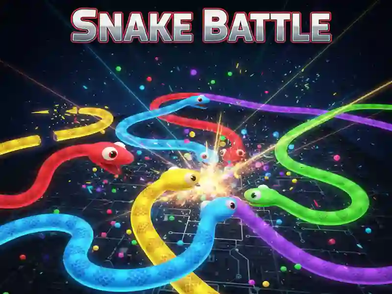 Гульня Snake Battle онлайн