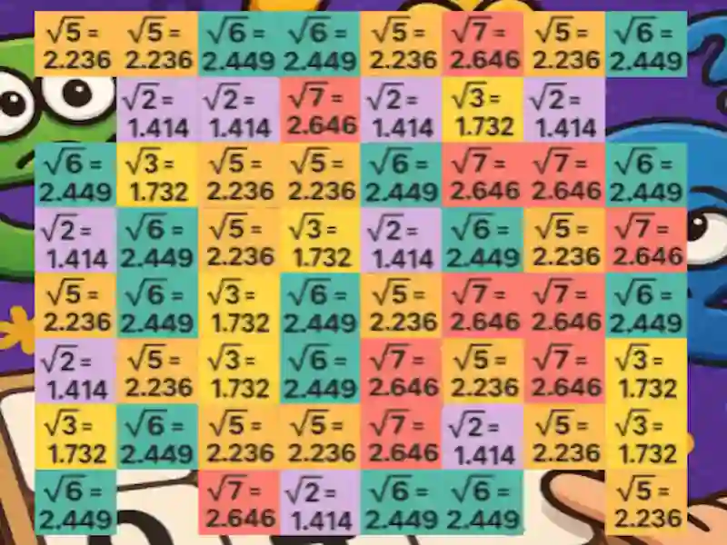 Гульня Tricky Square Roots онлайн