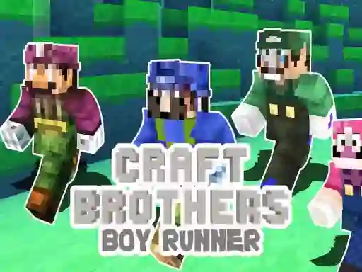 Гульня Craft Bros Boy Runner онлайн