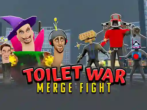 Гульня Toilet War: Merge Skibidi онлайн