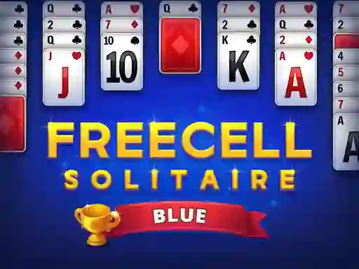 Гульня Freecell Solitaire Blue онлайн