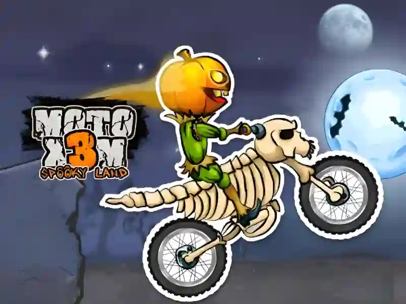 Гульня Moto X3M Spooky Land онлайн