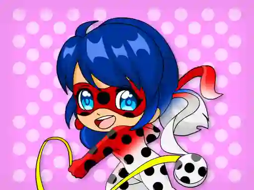 Гульня Chibi Dottedgirl Coloring Book онлайн