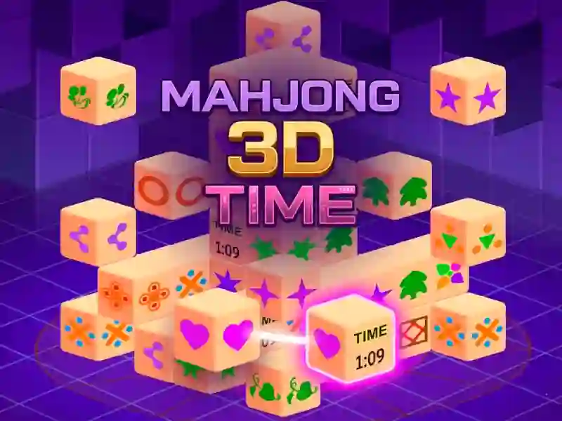 Гульня Mahjong 3D Time онлайн