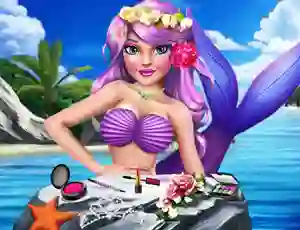 Гульня Princess Mermaid Makeup Style онлайн