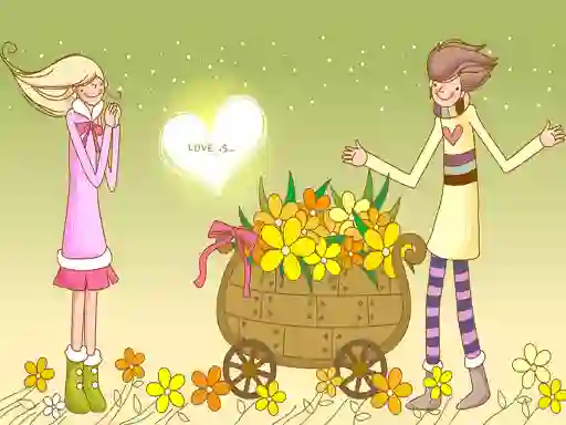 Гульня Love Couple Slide онлайн