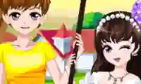 Гульня Romantic Spring Couple онлайн