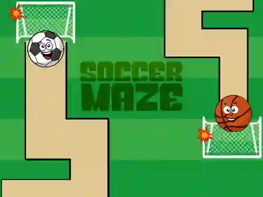 Гульня Soccer Maze онлайн