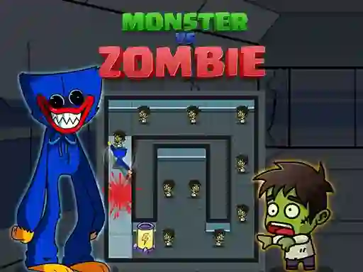 Гульня Monster vs Zombie онлайн